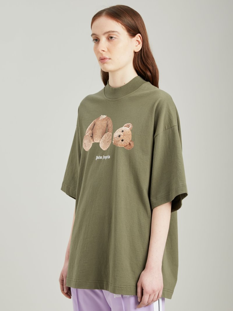 Camiseta Palm Angels Bear Loose T Shirt Mujer Marrones | ES-093331