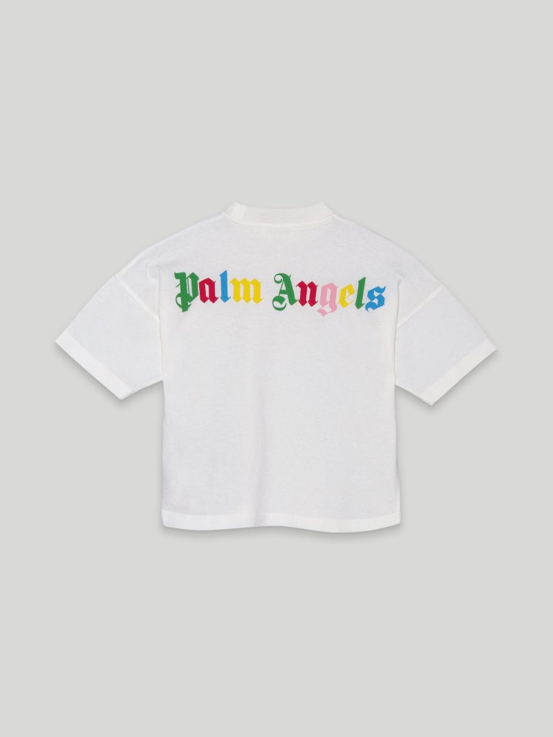 Camiseta Palm Angels Logo T Shirt Niños Blancas Multicolor | ES-160815