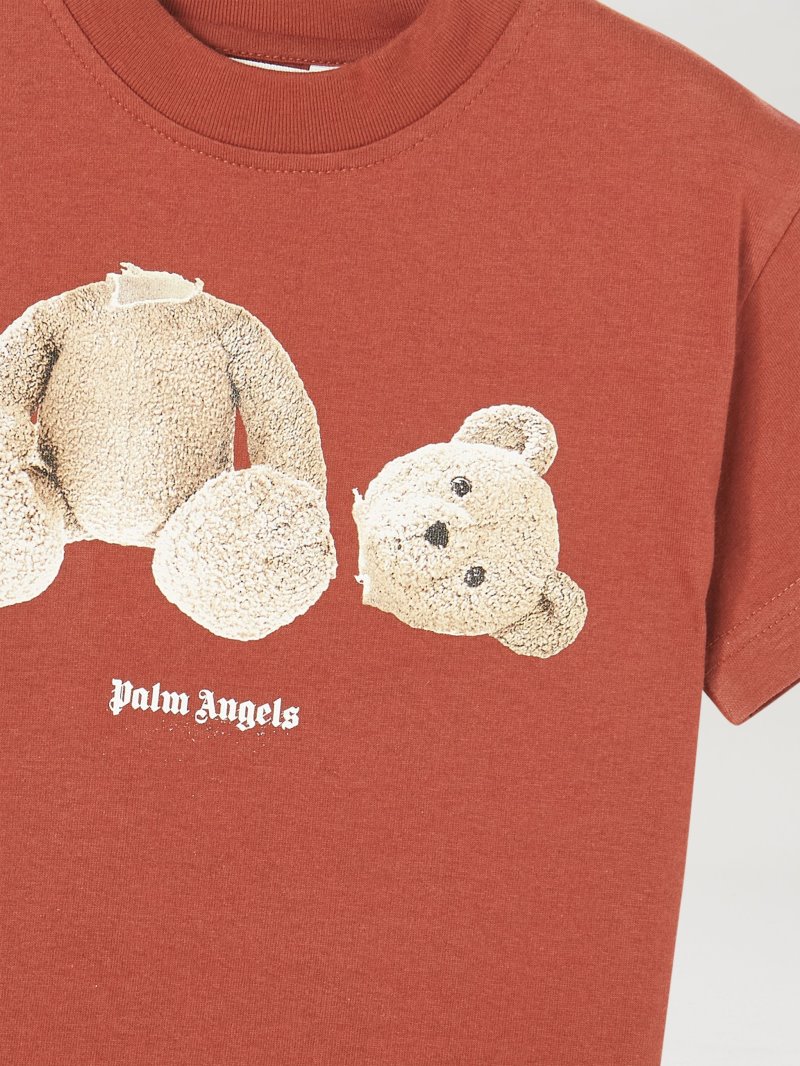 Camiseta Palm Angels Palm Angels Bear T Shirt Niños Marrones Marrones | ES-987937