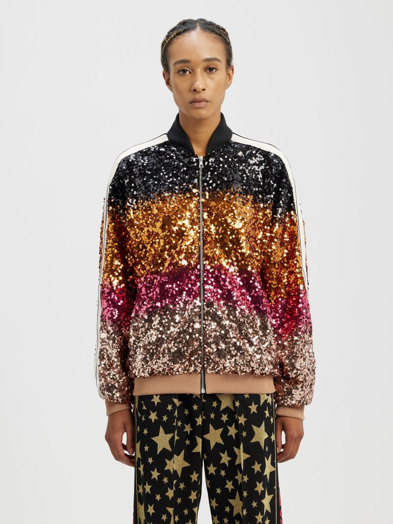 Chaqueta De Bombardero Palm Angels Show Sequins Bomber Hombre Multicolor | ES-451387