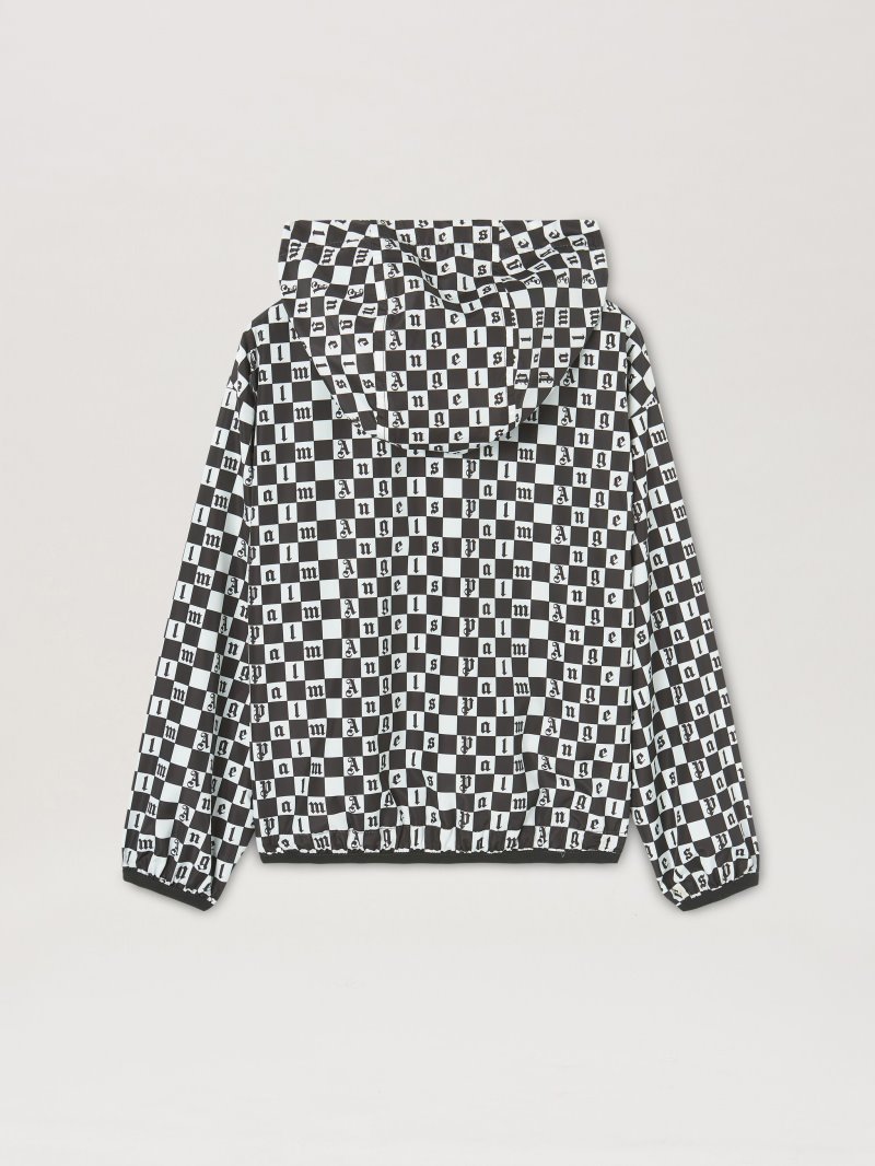 Chaquetas Palm Angels Damier Aop Windbreaker Niños Blancas Negras | ES-314339