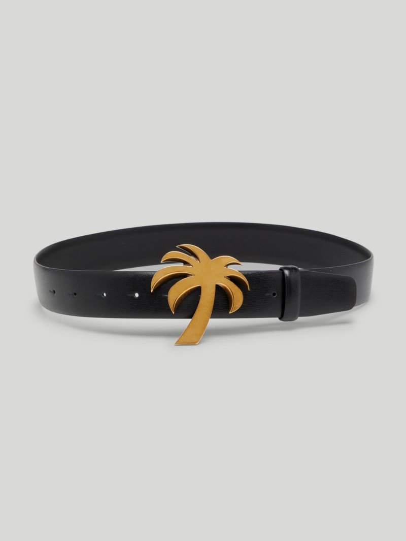 Cinturones Palm Angels Palm Belts Mujer Negras Doradas | ES-053413