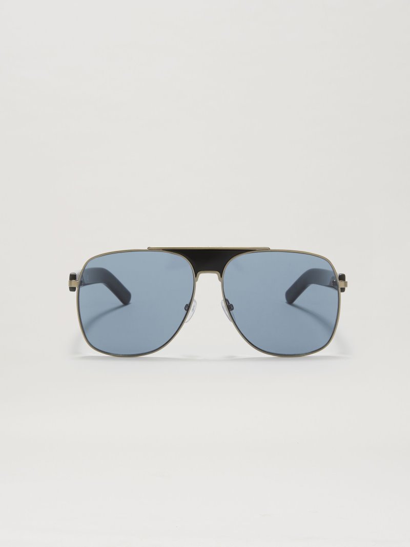 Gafas de Sol Palm Angels Bay Sunglasses Hombre Negras Plateadas Azules | ES-959051