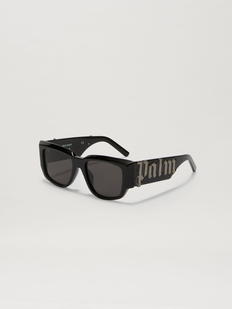 Gafas de Sol Palm Angels Laguna Sunglasses Hombre Negras Gris Oscuro | ES-812651