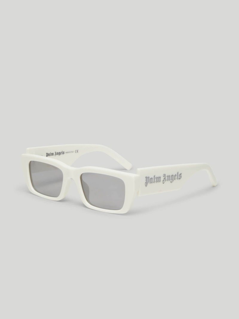 Gafas de Sol Palm Angels Palm Sunglasses Mujer Blancas Plateadas | ES-650489