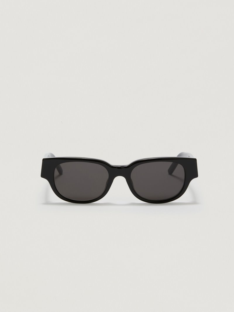 Gafas de Sol Palm Angels Redondo Sunglasses Hombre Negras Gris Oscuro | ES-370477