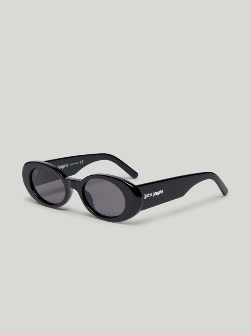 Gafas de Sol Palm Angels Spirit Sunglasses Hombre Negras Gris Oscuro | ES-008780