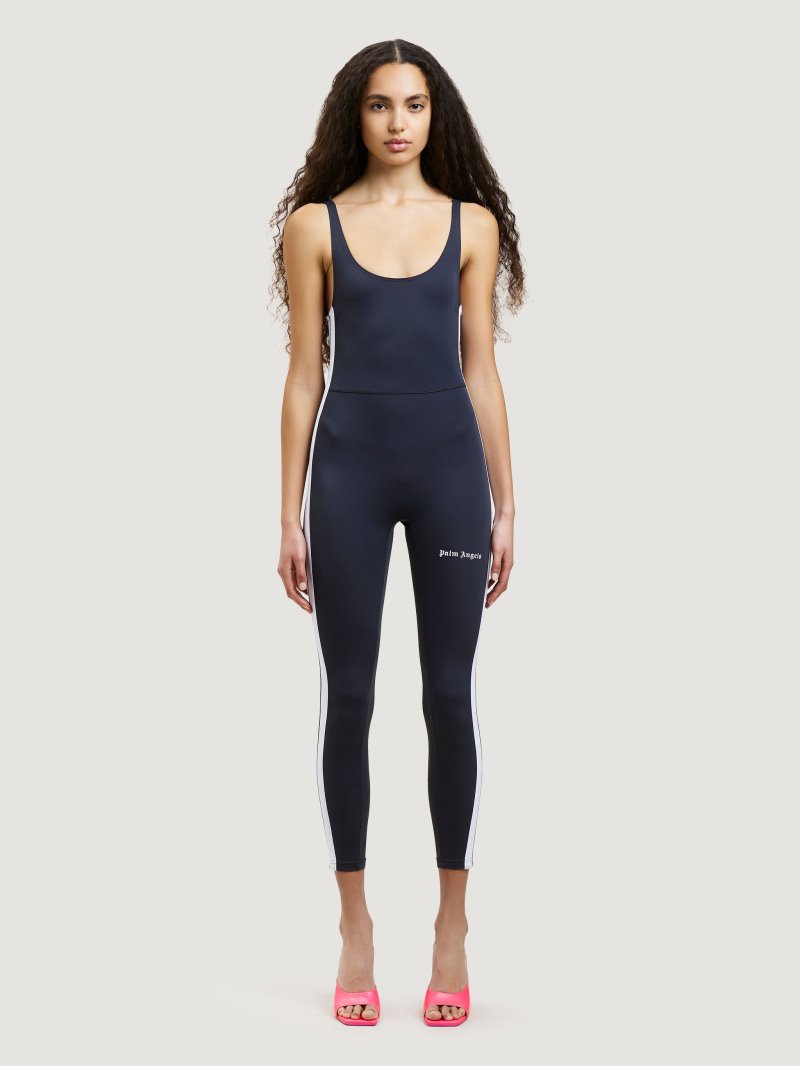 Mono Palm Angels Pista Entrenamiento Jumpsuit Mujer Gris Oscuro Blancas | ES-187686