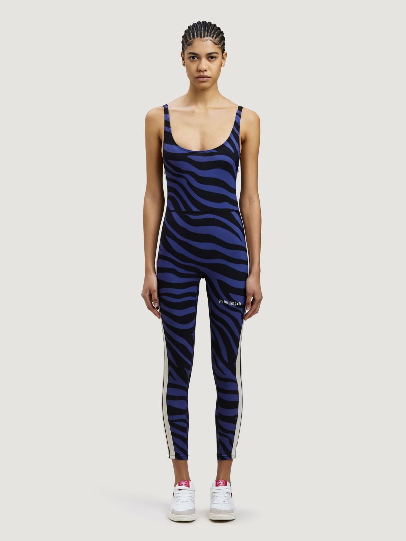 Mono Palm Angels Zebra Print Entrenamiento Jumpsuit Mujer Moradas Negras | ES-824774