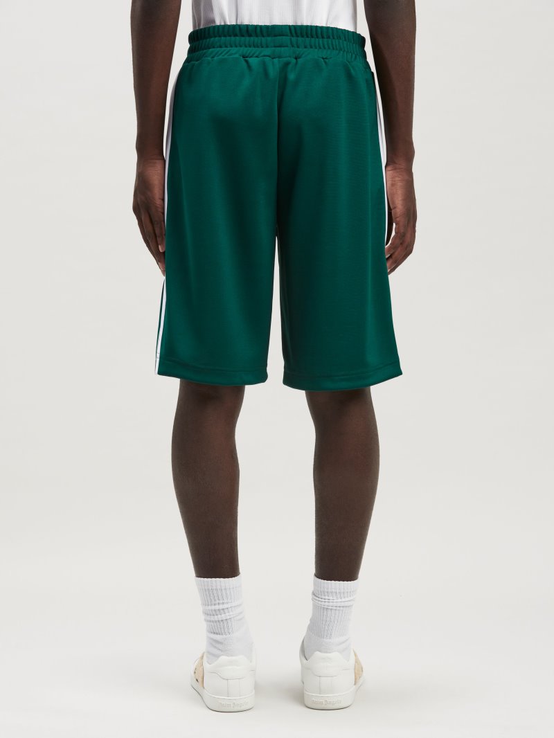 Pantalones Cortos Palm Angels Classic Pista Shorts Hombre Verde Blancas | ES-075235