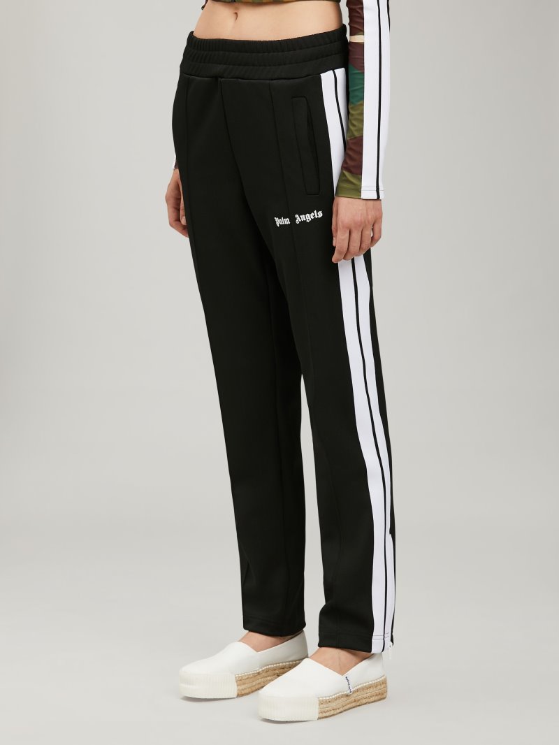 Pantalones Deportivos Palm Angels Pista Pants Mujer Negras Blancas | ES-097509