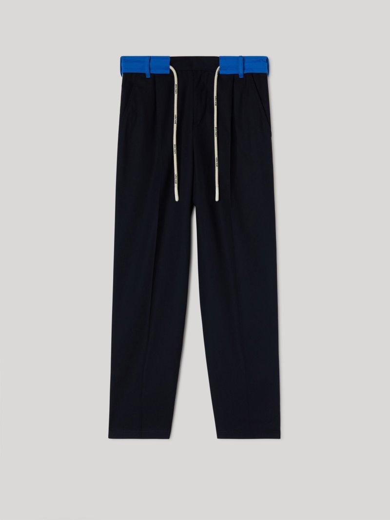 Pantalones Deportivos Palm Angels Pista Belt Pants Hombre Azul Marino Azules | ES-705525