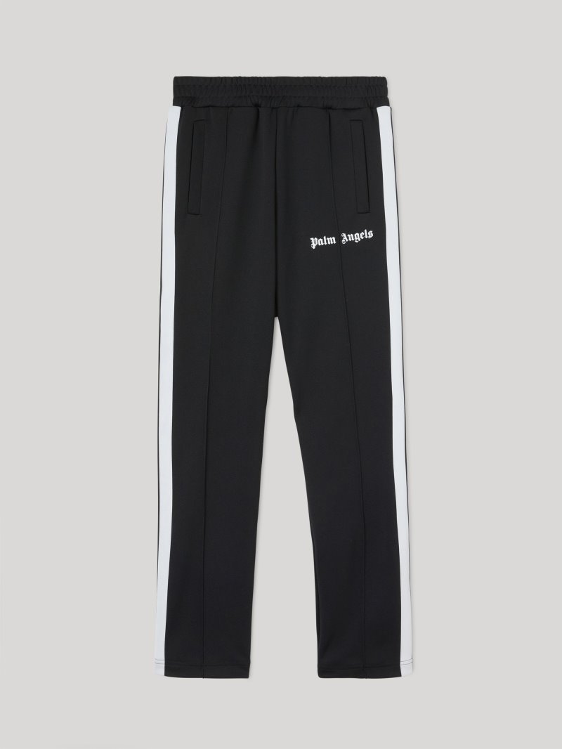 Pantalones Deportivos Palm Angels Pista Pants Hombre Negras Blancas | ES-949444