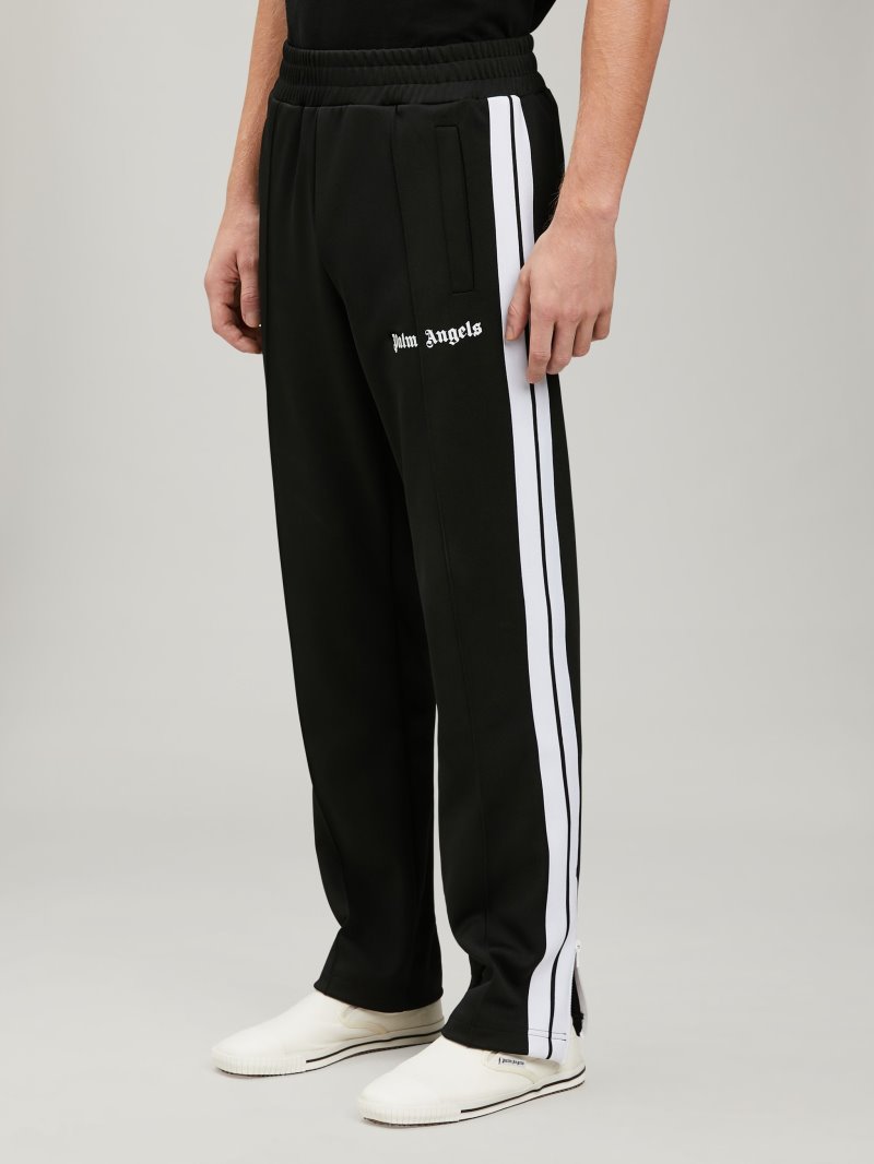 Pantalones Deportivos Palm Angels Pista Pants Hombre Negras Blancas | ES-949444