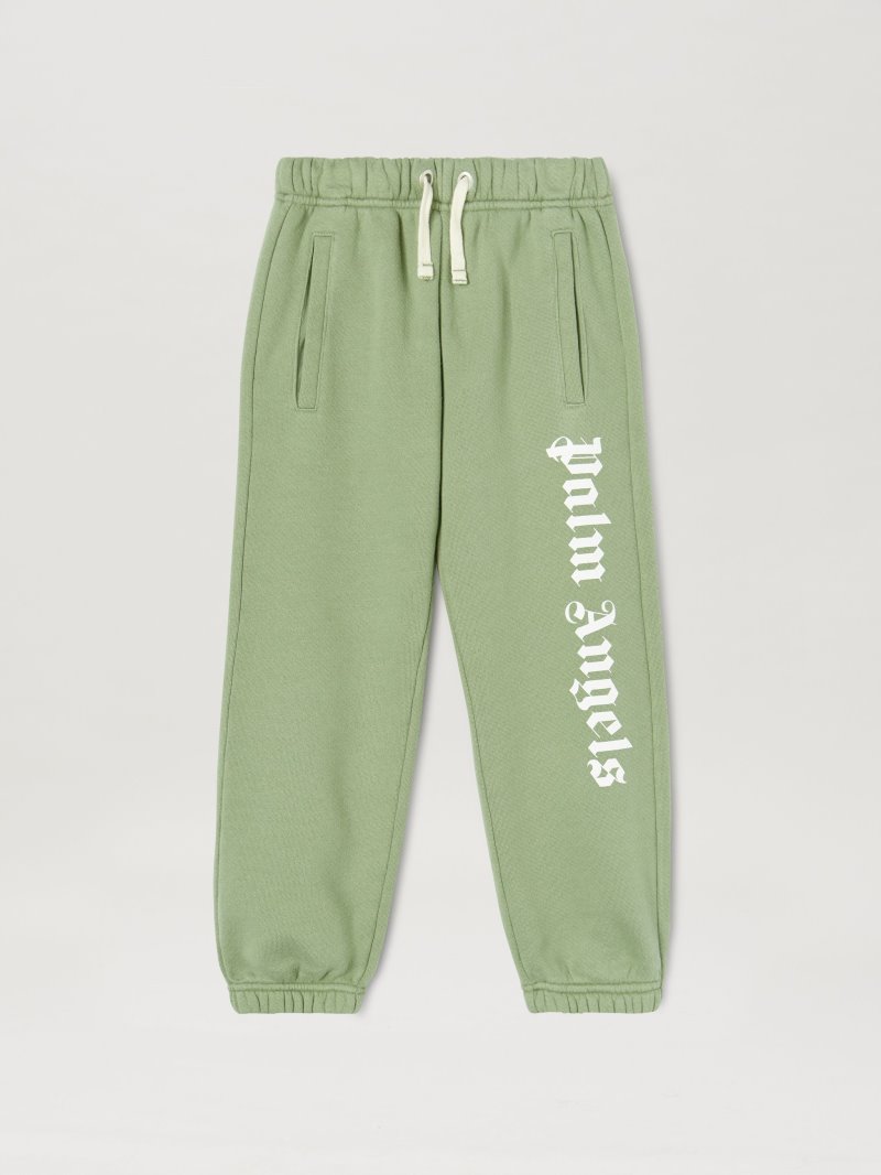 Pantalones Palm Angels Classic Overlogo Sweatpant Niños Verde Claro Blancas | ES-258263