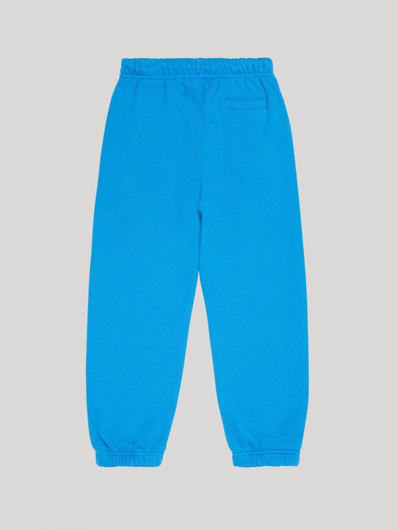 Pantalones Palm Angels Logo Sweatpants Niños Azules Claro Blancas | ES-480358