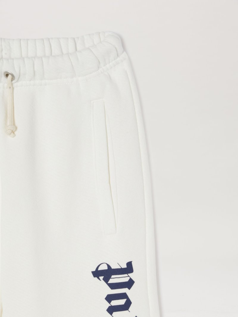 Pantalones Palm Angels Logo Sweatpants Niños Blancas Azul Marino Azules | ES-770346