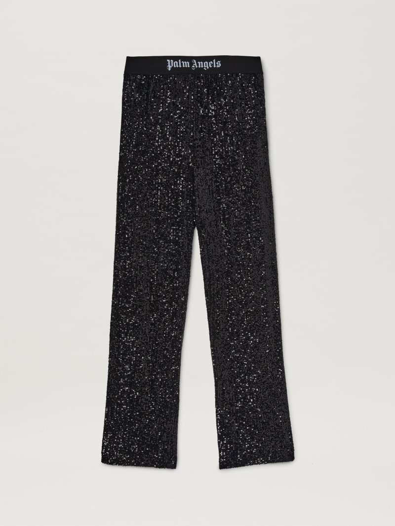 Pantalones Palm Angels Show Sequins Pants Mujer Negras Negras | ES-657302