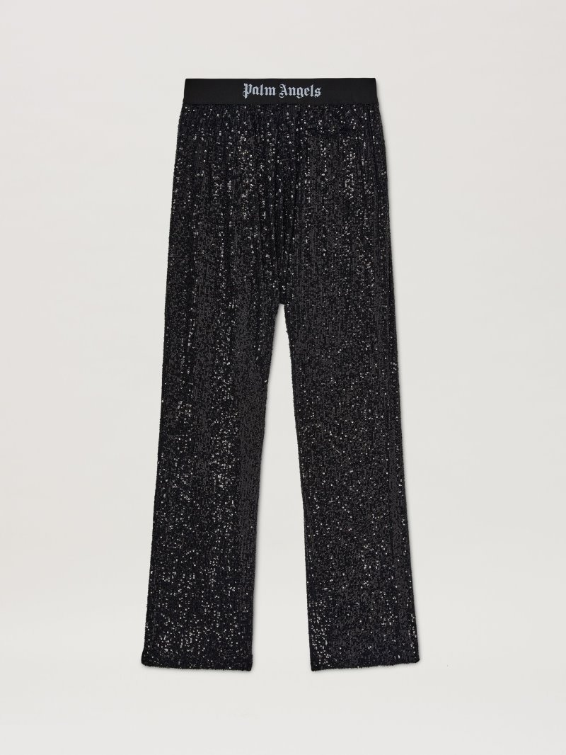 Pantalones Palm Angels Show Sequins Pants Mujer Negras Negras | ES-657302