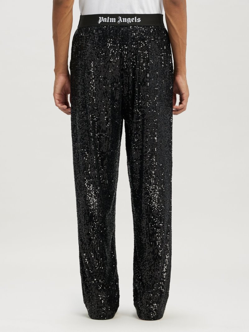 Pantalones Palm Angels Show Sequins Pants Mujer Negras Negras | ES-657302