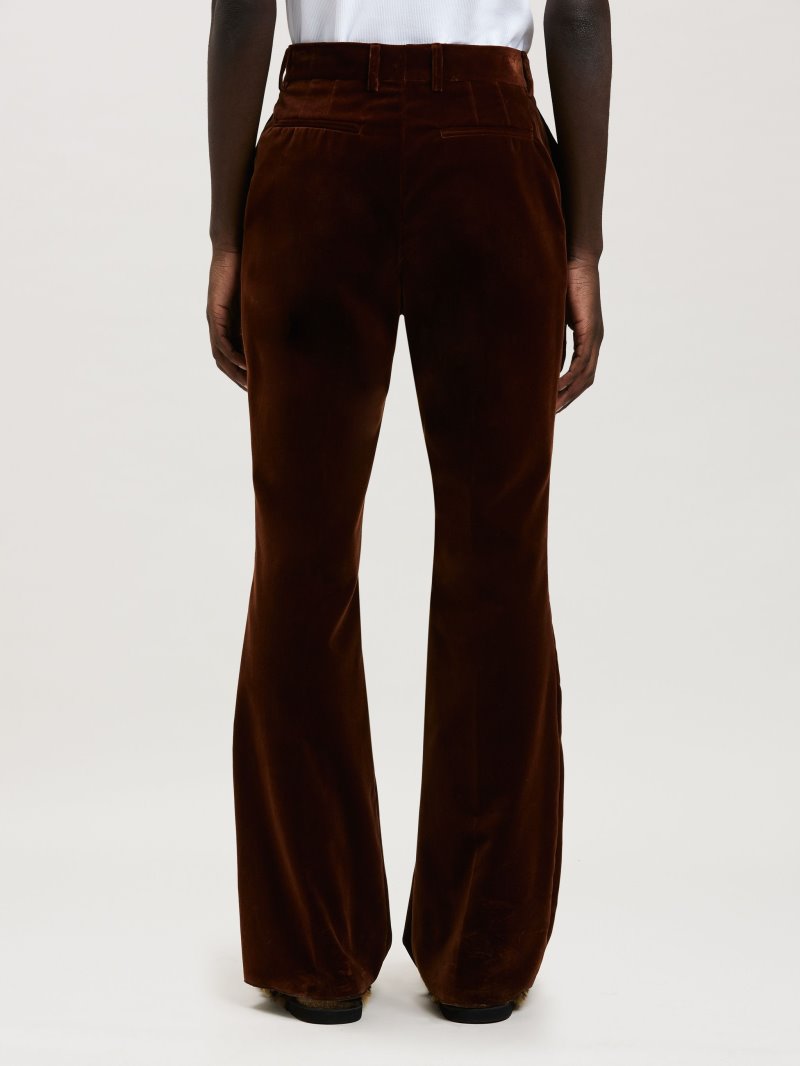 Pantalones Palm Angels Velvet Suit Pants Hombre Marrones Marrones | ES-369195