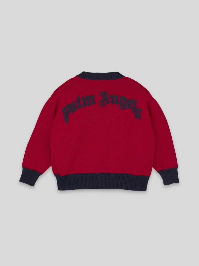 Prendas De Punto Palm Angels Bear Cardigan Niños Rojas Marrones | ES-323605