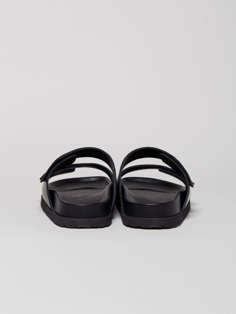 Sandalias Palm Angels Logo Sandals Hombre Negras Blancas | ES-085416