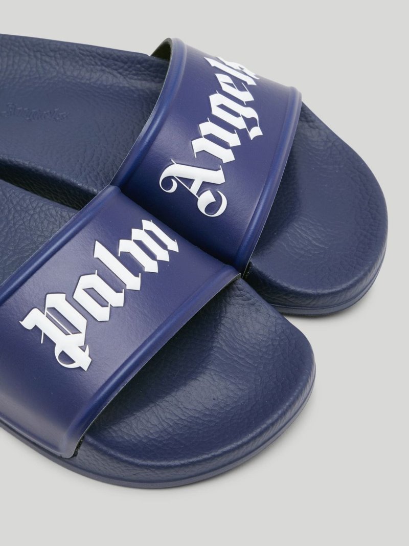 Sandalias Palm Angels Logo-print Sliders Niños Azul Marino Azules | ES-758461