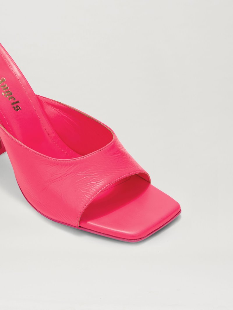 Sandalias Palm Angels Mule Palm Heel Mujer Fucsia | ES-095992