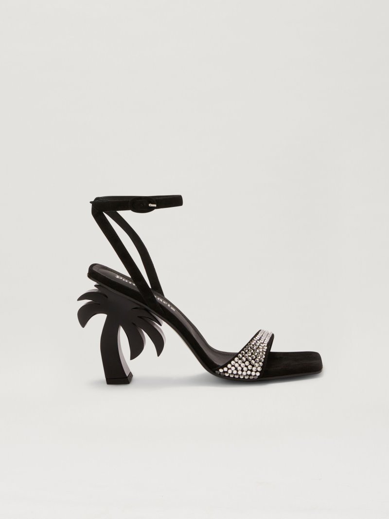 Sandalias Palm Angels Palm Heel Mujer Negras | ES-360607