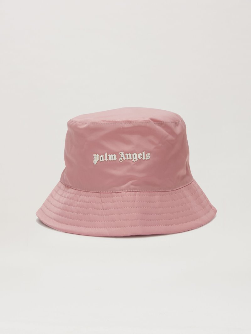 Sombreros Palm Angels Classic Logo Bucket Hats Mujer Rosas Blancas | ES-290460