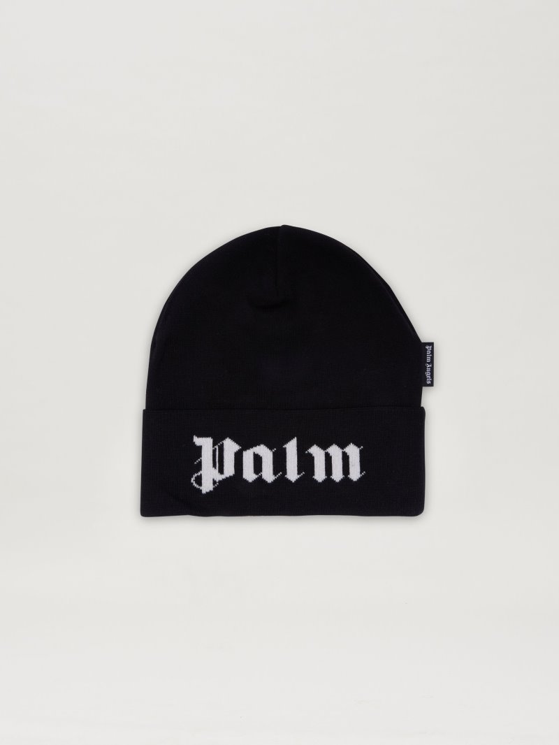 Sombreros Palm Angels Palm Angels Beanie Hombre Negras Blancas | ES-381637