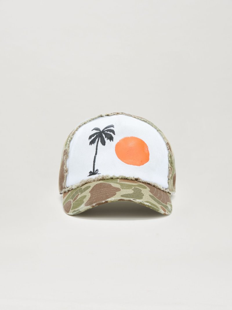 Sombreros Palm Angels Sunset-print Camouflage Caps Hombre Negras | ES-413223