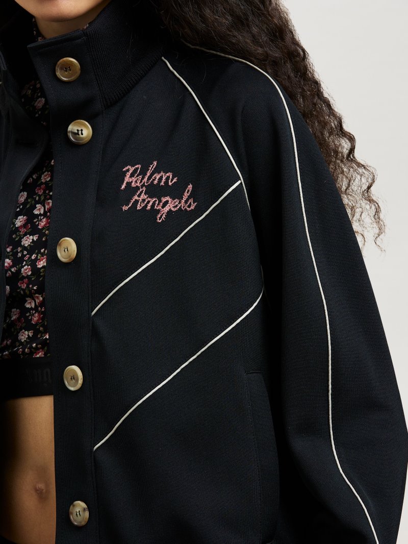 Sudaderas Palm Angels Buttoned Pista Jackets Mujer Negras | ES-715277