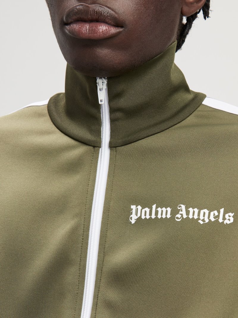 Sudaderas Palm Angels Classic Pista Jackets Hombre Blancas | ES-430912