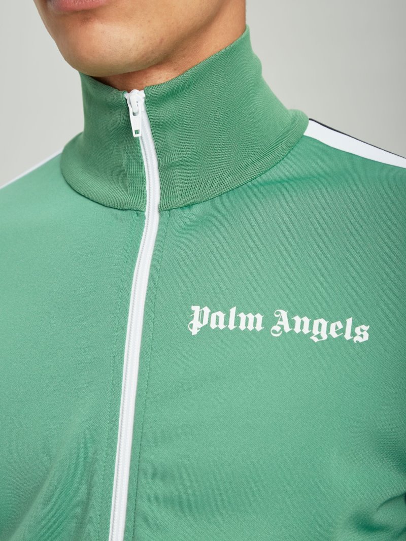 Sudaderas Palm Angels Green Pista Jackets Hombre Verde Blancas | ES-074572