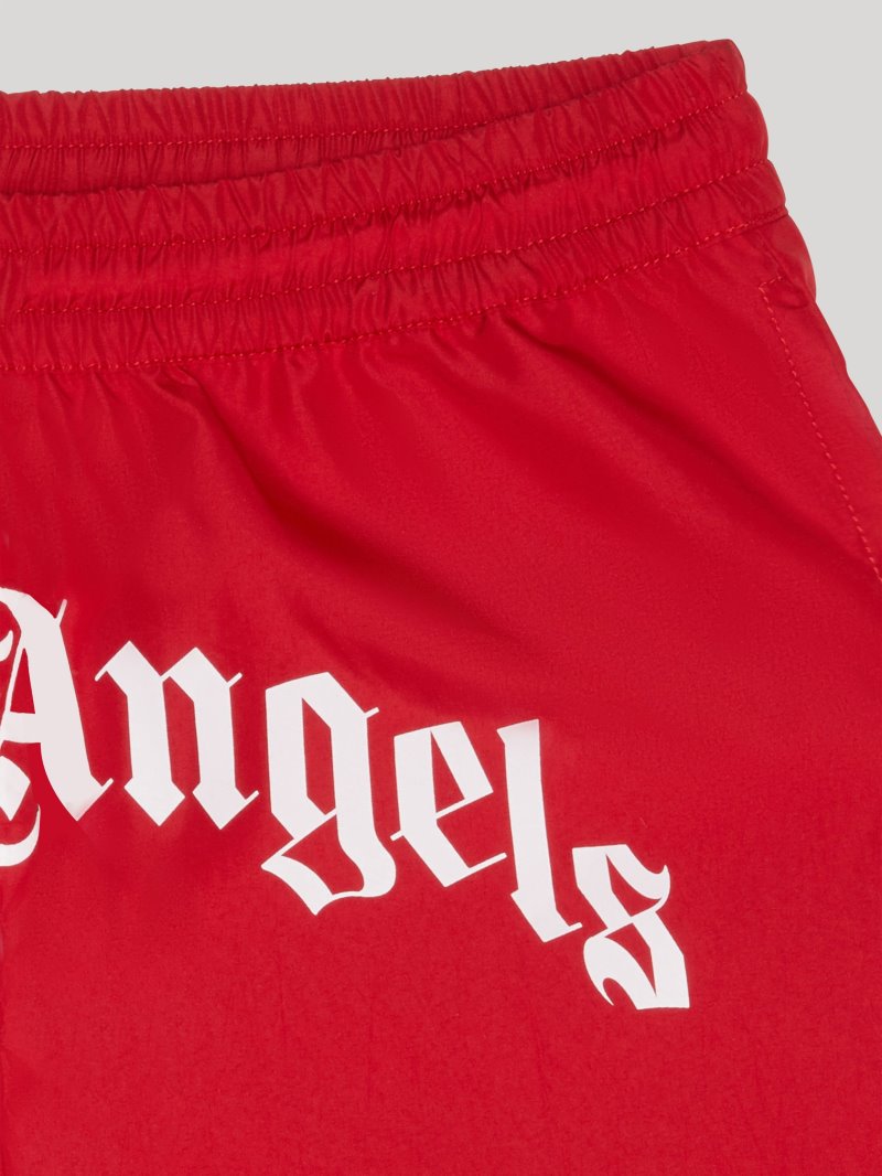 Swim Shorts Palm Angels Beachwear Pants Niños Rojas Blancas | ES-511102