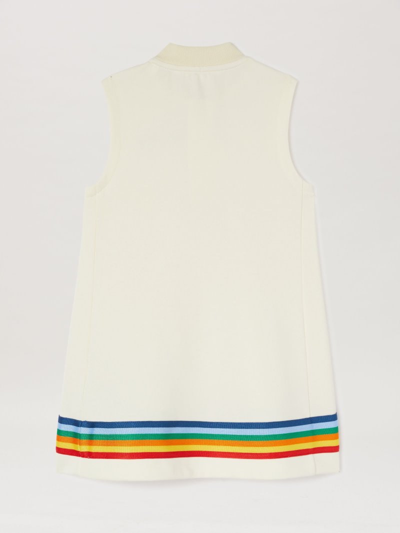 Vestido Palm Angels Rainbow Pista Vestido Niños Blancas Multicolor | ES-650548