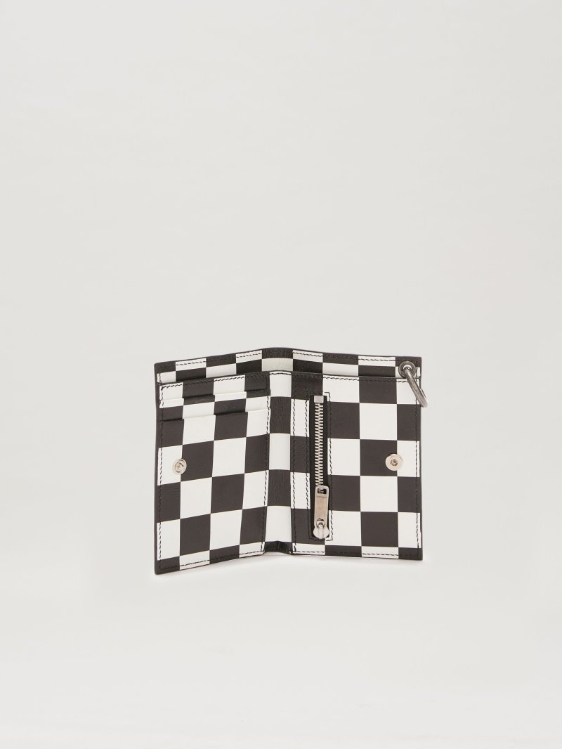 Wallets & Cardholders Palm Angels Damier Chain Cardholders Hombre Negras Blancas | ES-526615