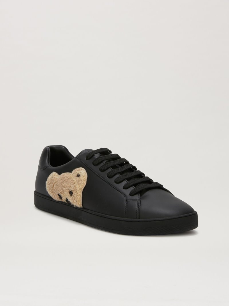 Zapatillas Palm Angels Bajas New Teddy Bear Tenis Sneakers Hombre Negras Marrones | ES-462367