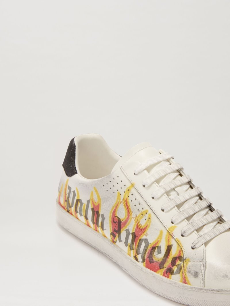 Zapatillas Palm Angels Bajas Palm One Sprayprint Hombre Blancas Amarillo | ES-555586