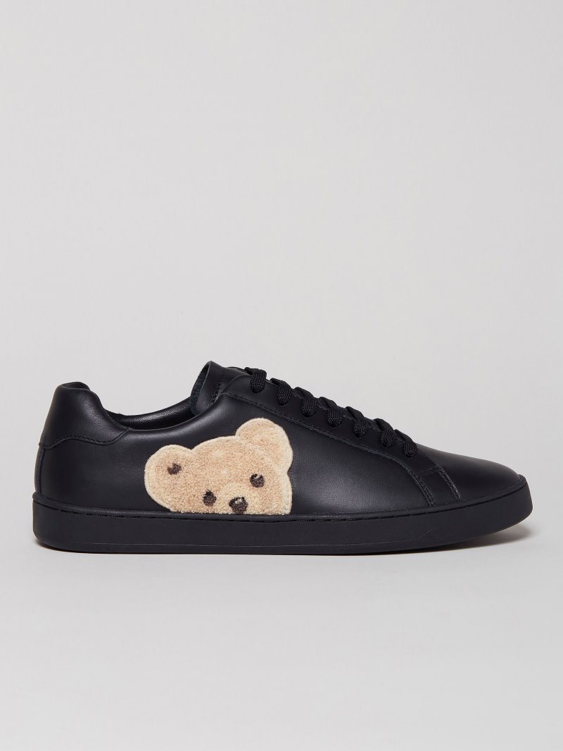 Zapatillas Palm Angels Bajas Teddy Bear Tenis Sneakers Hombre Negras Marrones | ES-870578