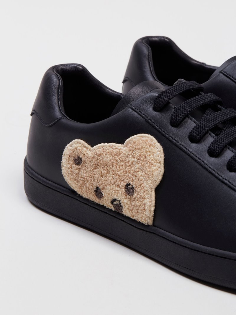 Zapatillas Palm Angels Bajas Teddy Bear Tenis Sneakers Hombre Negras Marrones | ES-870578