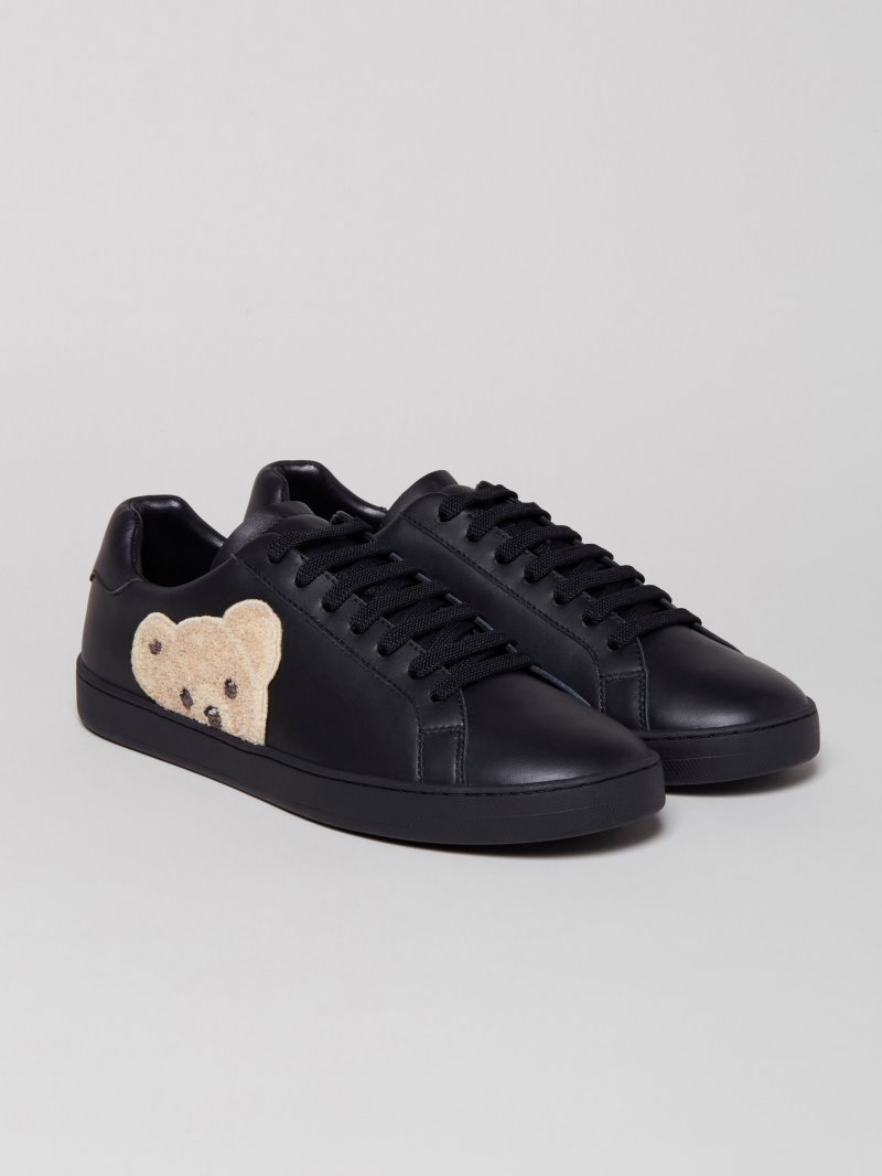 Zapatillas Palm Angels Bajas Teddy Bear Tenis Sneakers Hombre Negras Marrones | ES-870578