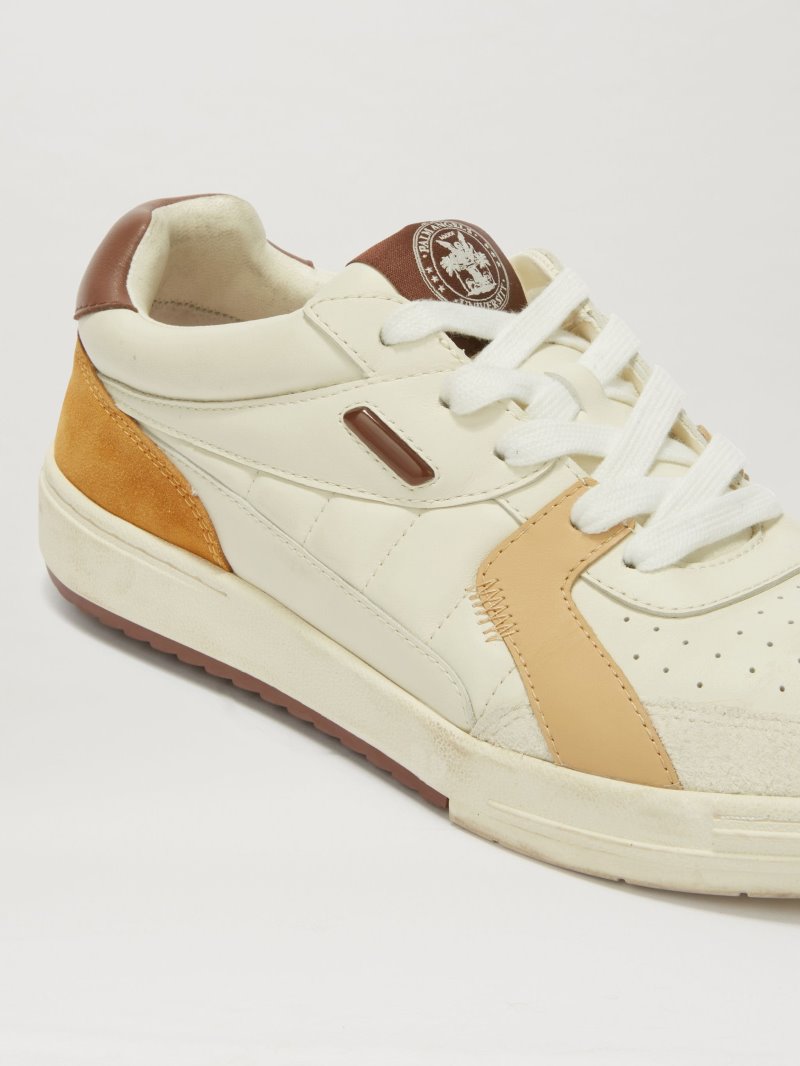 Zapatillas Palm Angels Bajas University Sneakers Hombre Beige Marrones | ES-557449