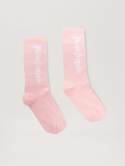 Calcetines Palm Angels High Logo Socks Niños Rosas Blancas | ES-403917