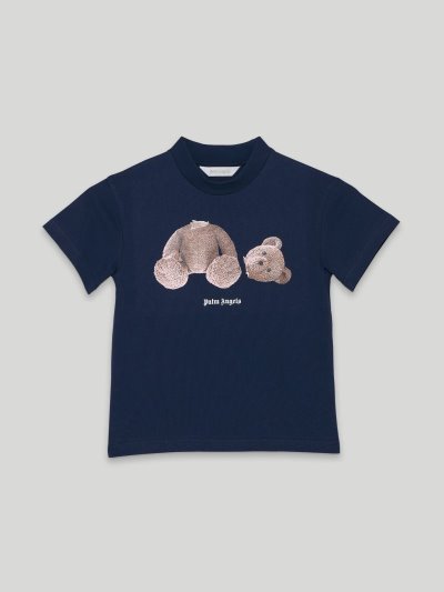 Camiseta Palm Angels Bear T Shirt Niños Azul Marino Azules Marrones | ES-105794