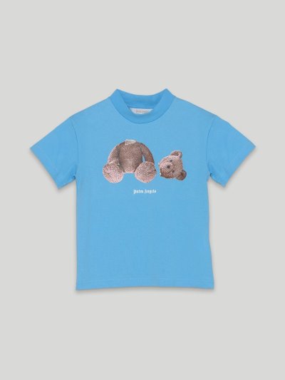 Camiseta Palm Angels Bear T Shirt Niños Azules Claro Marrones | ES-309080