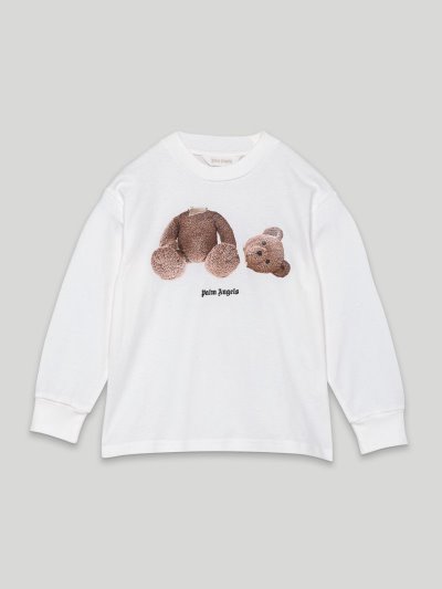 Camiseta Palm Angels Bear T Shirt Niños Blancas Marrones | ES-619243