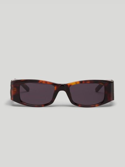 Gafas de Sol Palm Angels Angel Sunglasses Hombre Marrones Gris Oscuro | ES-045813